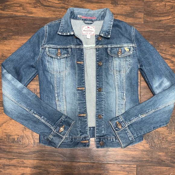 Abercrombie Authentic Vintage Girls Denim Jacket - Picture 1 of 4